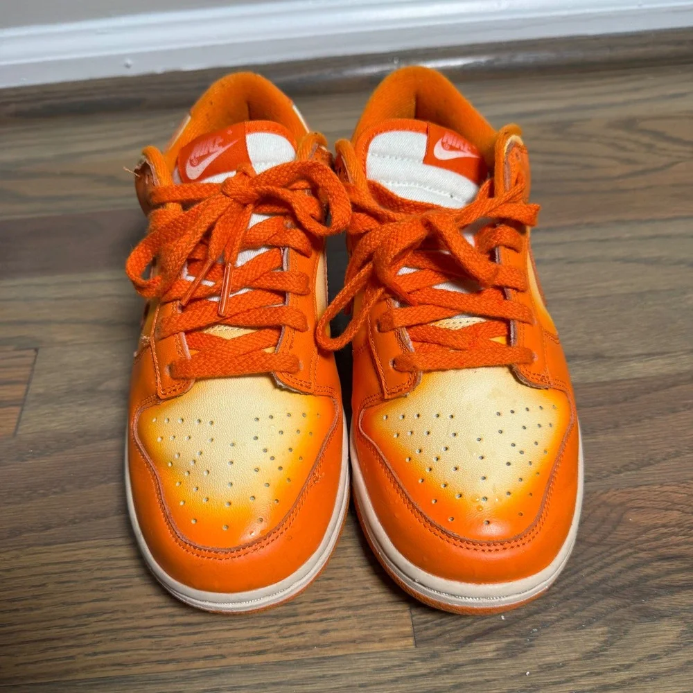 Nike Dunk Low Womens 8.5 Magma Orange DX2953-800 Gradient Pearl White Sneakers